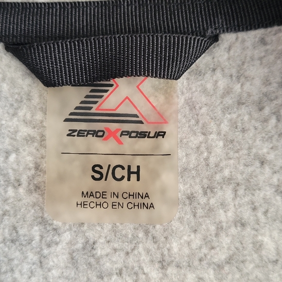 ZeroXposur Hoodie Gray Black Sweatshirt Sweater Jacket Size S/CH Outdoor Layer - Picture 12 of 16